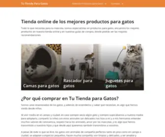 Tutiendaparagatos.com(Tu Tienda Para Gatos Mejores productos y precios para Gatos) Screenshot