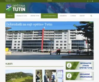 Tutin.rs(Opština Tutin) Screenshot