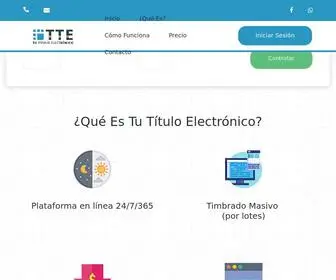 Tutituloelectronico.com(Plataforma integral) Screenshot