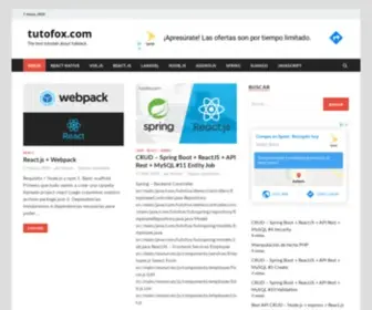 Tutofox.com(The best tutorials about fullstack) Screenshot