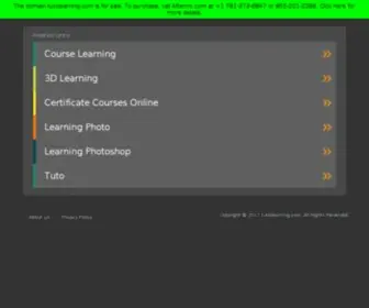 Tutolearning.com(Video Training Site) Screenshot
