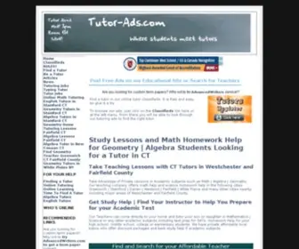 Tutor-ADS.com(Tutor ads) Screenshot