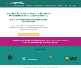 Tutorcompass.de(Die Community für Sprachlehrer) Screenshot