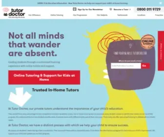 Tutordoctor.co.uk(Professional Home Tutors) Screenshot