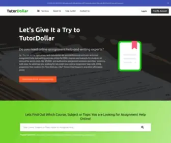 Tutordollar.com(Online Assignment Help and Writing Services Platform) Screenshot