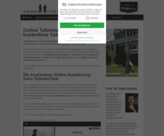 Tutorenclub.de(Tutorenausbildung online & kostenlos mit TutorenClub) Screenshot