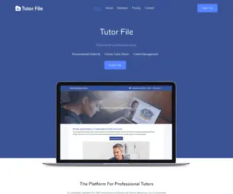 Tutorfile.co.uk(Tutor File for professional tutors) Screenshot