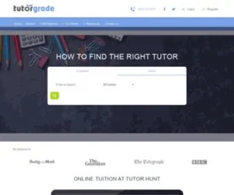 Tutorgrade.com(The Tutor Hunt network) Screenshot