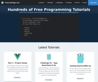 Tutorialedge.net(The Home of High Quality Programming tutorials and courses) Screenshot