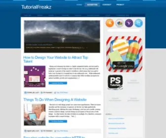 Tutorialfreakz.com(All Kind Of Tutorials And Freebies) Screenshot