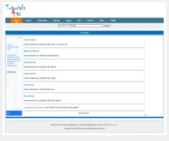 Tutorials4U.net(Tutorials and Examples) Screenshot