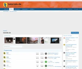 Tutorials.de(User helfen Usern) Screenshot