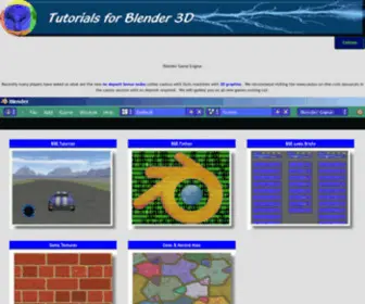 Tutorialsforblender3D.com(Blender Game Engine) Screenshot