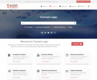 Tutorialslogic.com(Tutorials Logic) Screenshot