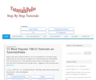 Tutorialspedia.com(Step By Step Tutorials) Screenshot
