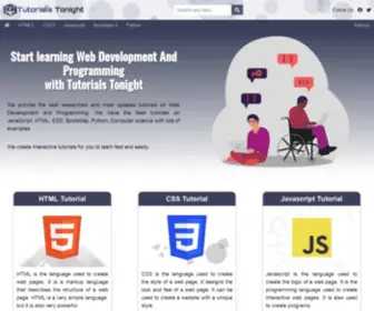 Tutorialstonight.com(Tools & Tips for Programmers) Screenshot