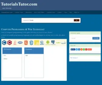 Tutorialstutor.com(Tutorialstutor) Screenshot