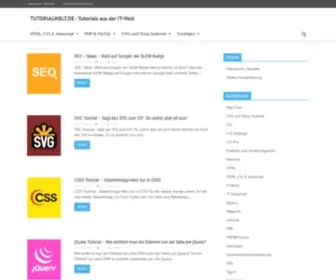 Tutorialwelt.de(Tutorials aus der IT) Screenshot