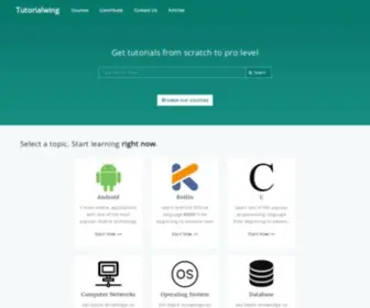 Tutorialwing.com(Tutorialwing) Screenshot