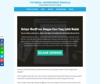 Tutorialwordpresspemula.com(Tutorial WordPress Pemula) Screenshot