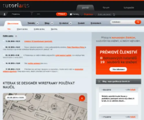Tutoriarts.cz(Hlavní) Screenshot