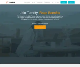 Tutorify.in(Online Doubt solving platform) Screenshot