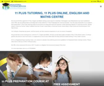 Tutoringservice.co.uk(11 Plus Tutoring) Screenshot