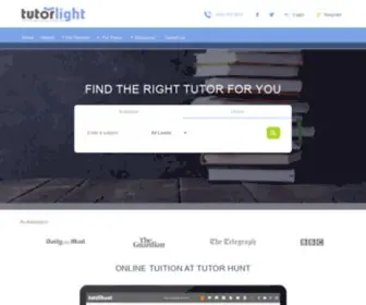 Tutorlight.com(The Tutor Hunt network) Screenshot