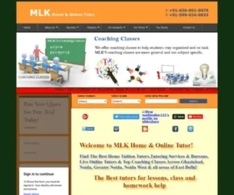 Tutormlk.com(Tutoring-Best Home Tutoring services-Online Tutoring Service-Top Coaching classes) Screenshot