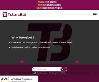 Tutorsbot.com(Tutorsbot Technology Training) Screenshot
