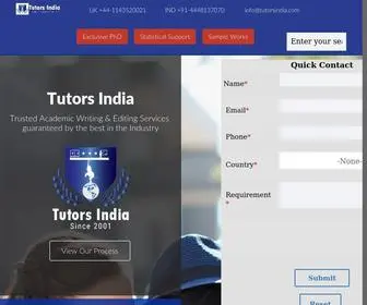 Tutorsindia.com(Tutors India) Screenshot