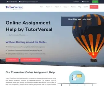 Tutorversal.com(#1 Online Assignment Help and Homework Help) Screenshot