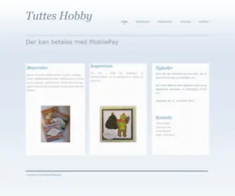 Tutteshobby.dk(Tuttes Hobby) Screenshot