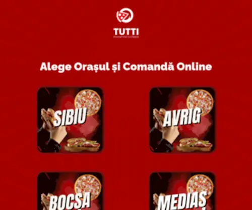 Tutti-Pizza.ro(Comanda acum probabil cele mai delicioase produse din Sibiu) Screenshot