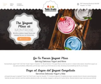 Tuttifruttimontrose.com(Frozen Yogurt) Screenshot