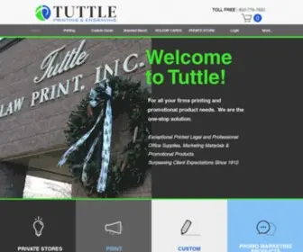 Tuttleprinting.com(100 Years of Quality Service) Screenshot