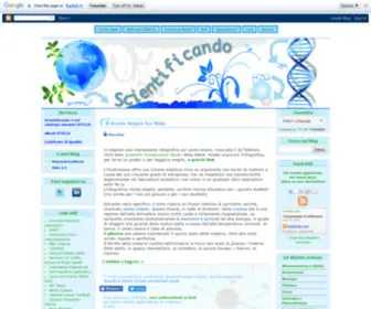 Tutto-Scienze.org(Scientificando) Screenshot