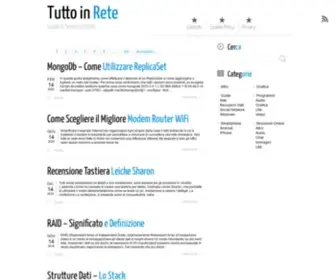 Tuttoinrete.net(Tutto in rete) Screenshot