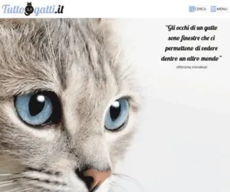 Tuttosuigatti.it(Tutto sul mondo dei Gatti) Screenshot