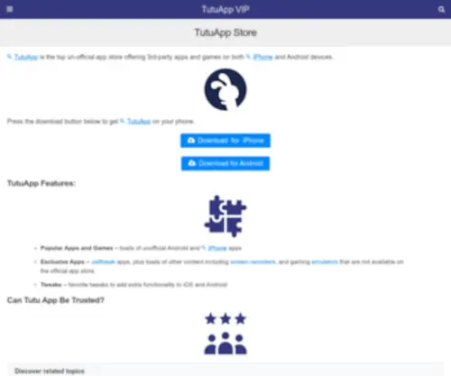 Tutuapp-Vip.com(TutuApp VIP) Screenshot