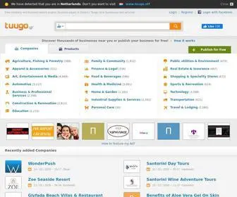 Tuugo.gr(Free company and business search engine) Screenshot