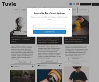 Tuvie.com(Modern Industrial Design Ideas and Future Technology) Screenshot