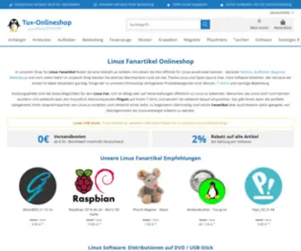 Tux-Onlineshop.de(Linux Shop Fanartikel kaufen) Screenshot