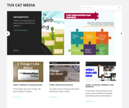 Tuxcatmedia.com(Tux Cat Media Page) Screenshot