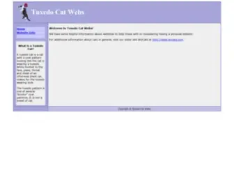 Tuxedocatwebs.com(Tuxedo Cat Webs) Screenshot