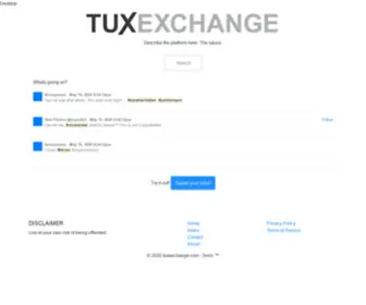 Tuxexchange.com(Tuxexchange) Screenshot