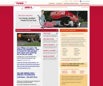 Tuxisfuel.com(Tuxis-Ohr's Fuel & Oil Delivery Company in Meriden Connecticut CT) Screenshot