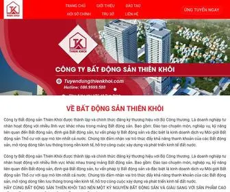 Tuyendungthienkhoi.com(Bất động sản Thiên Khôi) Screenshot