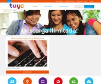 Tuyo.com.pe(Servicios de internet y telefonía en Lima y Piura) Screenshot