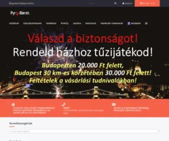 Tuzijatekaruhaz.com(Tűzijáték Webáruház) Screenshot